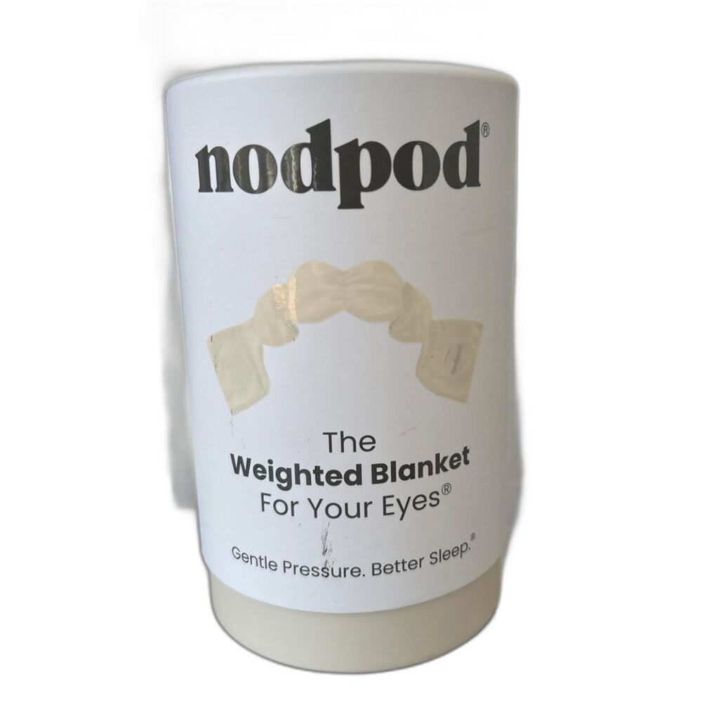 Nodpod The Weighted Blanket for Your Eyes, Sleep Mask Bone Color (Ivory) NEW